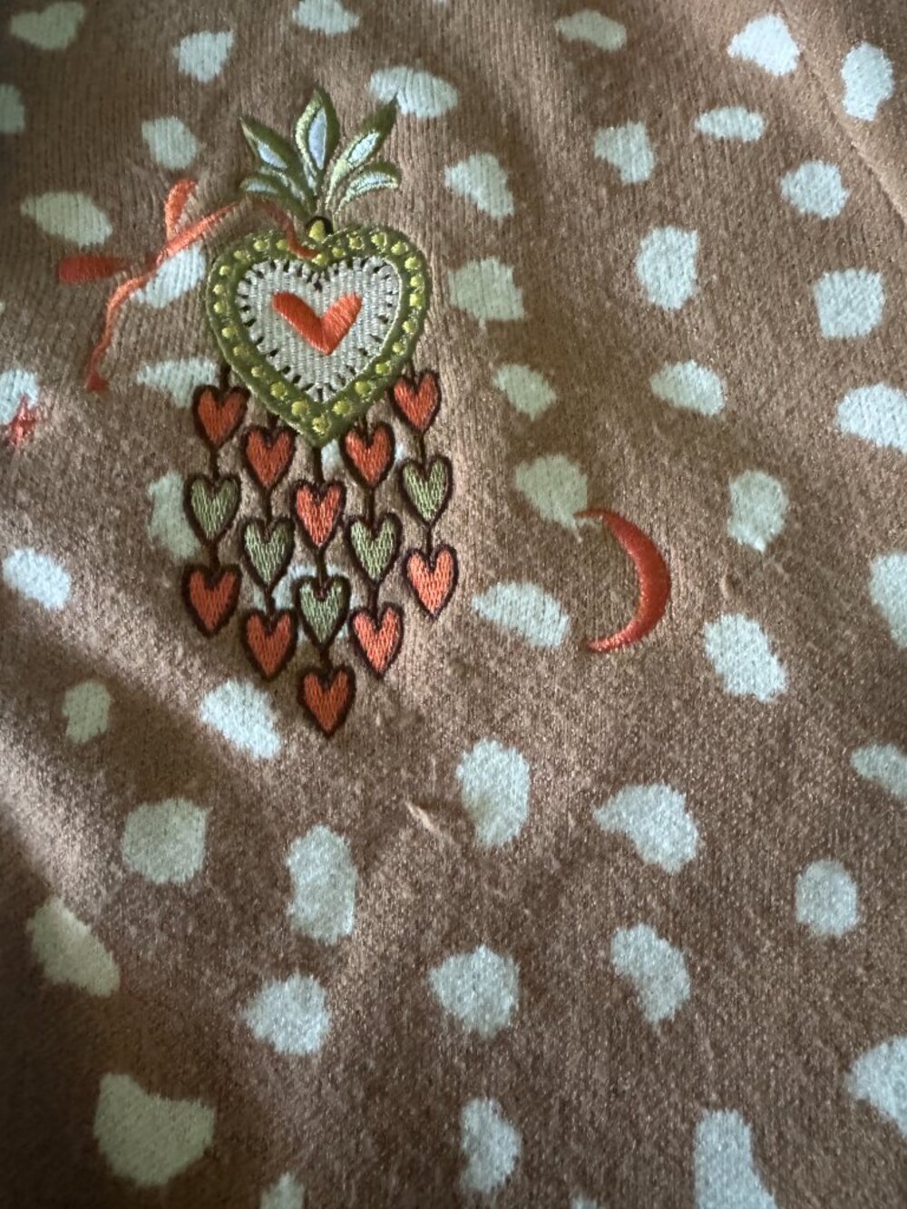 Never Fully Dressed XXLHollie Cardigan--fawn deer print & blue embroidered cardi - Picture 7 of 7